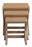 Manhattan Solid Mindi Nest of Tables - Set of 3 (Natural)