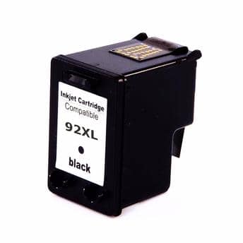 Compatible Premium Ink Cartridges 92XL High Yield Black  Remanufactured  Inkjet Cartridge - for use in HP Printers