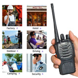 2pcs Walkie Talkie BF-888S Handheld Two-Way Radio UHF 400-470MHz 5W