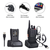 2pcs Walkie Talkie BF-888S Handheld Two-Way Radio UHF 400-470MHz 5W