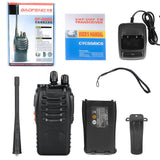 2pcs Walkie Talkie BF-888S Handheld Two-Way Radio UHF 400-470MHz 5W