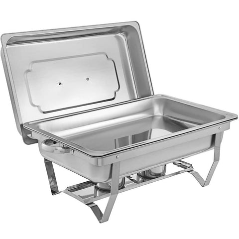 9L Chafing Dish Set Buffet Pan Bain Marie Bow Stainless Steel Food Warmer(1*9L)