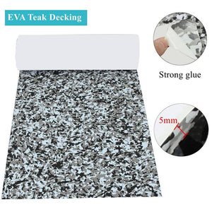 EVA Camo Boat Teak Decking Flooring Sheet 6mm Yacht Marine Bevel Foam Pad Mat