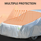 SUV Car Cover Waterproof Aluminum Extra Large Rain UV Dust Hail Resitant 3XL(54.8M x 1.8M x 1.5M)