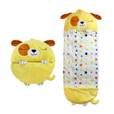 Large Size Happy Sleeping Bag Child Pillow Birthday Gift Camping Kids Nappers Yellow