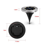 12Pcs Solar Powered LED Buried Inground Recessed Light Garden Outdoor Deck Path