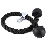 Tricep Rope Gym Press Down Pull Push Cord Multi Lat Bar Cable Attachment Fitness