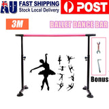 3M Safety Portable Ballet Bar Freestanding Stretch Barre Dance Bar Adjustable