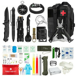 Tactical Emergency Survival Kit Outdoor Sports Hiking Camping SOS Tool Equipment