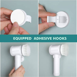 Wireless Electric Cordless Spin Scrubber Super Power Handheld Cleaning Brush