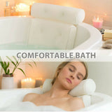 3D Spa Mesh Bath Pillow Neck Back Support Bathtub Tub Cushions