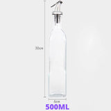 4PCS 500ml Olive Oil Vinegar Pourer Dispenser Cooking Glass Bottle Kitchen Tools