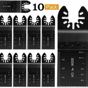 10x Oscillating Multi Tool Blade Saw Blades Wood Metal Cutter For Dewalt Fein