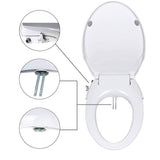 Non Electric Bidet Toilet Seat O Cover Bathroom Dual Nozzle Spray Water Wash