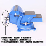 6" 150mm Bench Vice Heavy Duty Engineers Precision Level 360º Anvil Swivel Base