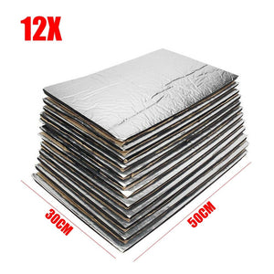 12 Sheet Car Automotive Sound Deadener Heat Insulation Noise Proofing Foam