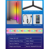 LED RGB Floor Corner Lamp Light Stand Bluetooth Remote Streaming Gaming Decor AU