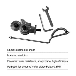 AU Electric Drill Plate Cutter Sheet Metal Nibbler Precise Cutting Sheet Cutter