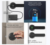 Smart Fingerprint Door Lock Electronic Handle Digital Password Bluetooth Key APP