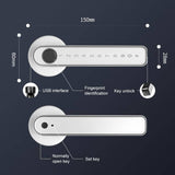 Smart Fingerprint Door Lock Electronic Handle Digital Password Bluetooth Key APP