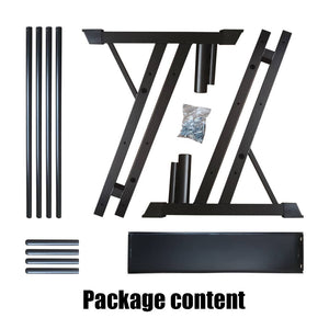 3-Tier Weights and Barbell Storage Rack Barbell Dumbbell Kettlebell Weight Plate