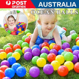 100X Ocean Balls Ball Pit Kids Baby Play Plastic Soft Toy Colourful Playpen Fun