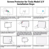 Tesla Model 3/Y Navigation Screen Tempered Glass Screen Protector Clear BD-High Definition Clear