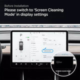 Tesla Model 3/Y Navigation Screen Tempered Glass Screen Protector Clear Matte Finish