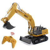 Remote Control Excavator Digger Construction RC Truck Vehicle Toys for Kids Gift