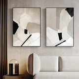 60cmx90cm Modern Abstract 2 Sets Black Frame Canvas Wall Art