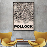 70cmx100cm Jackson Pollock Exhibition II Black Frame Canvas Wall Art