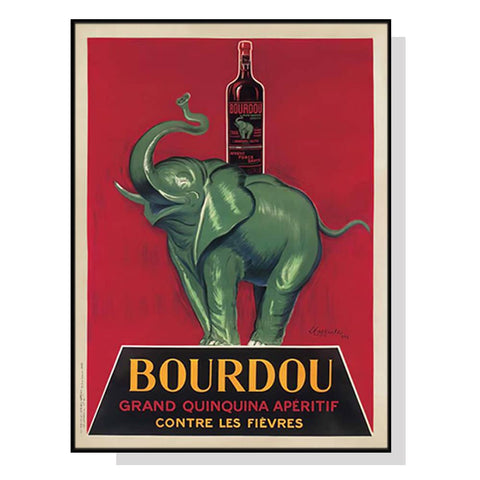 80cmx120cm Bourdou Black Frame Canvas Wall Art