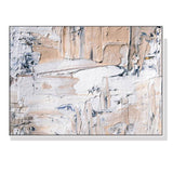 60cmx90cm  Modern Abstract Oil Painting Style White Frame Canvas Wall Art