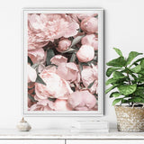 100cmx150cm Peony White Frame Canvas Wall Art