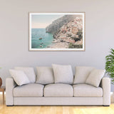 50cmx70cm Italy Amalfi Coast Wood Frame Canvas Wall Art