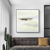 80cmx80cm Atmospheric Edge Black Frame Canvas Wall Art