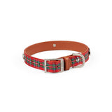 Highland Red Tartan Dog Collar