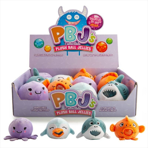 Sea Animal Plush Ball Jellies (SELECTED AT RANDOM)