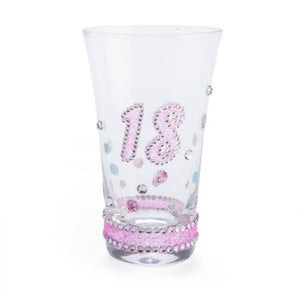 18th Birthday Sparkle Shot Glass