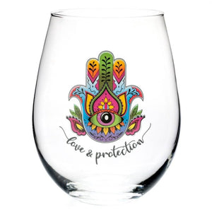 Hamsa Tallulah Wellness Stemless Glass