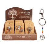 Tree Of Life Rainbow Bead Keychain