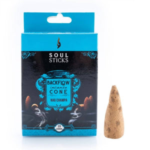 Soul Sticks Nag Champa Backflow Incense Cone - Set of 10