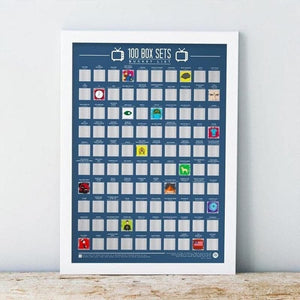 100 Box Sets - Bucket List Scratch Poster