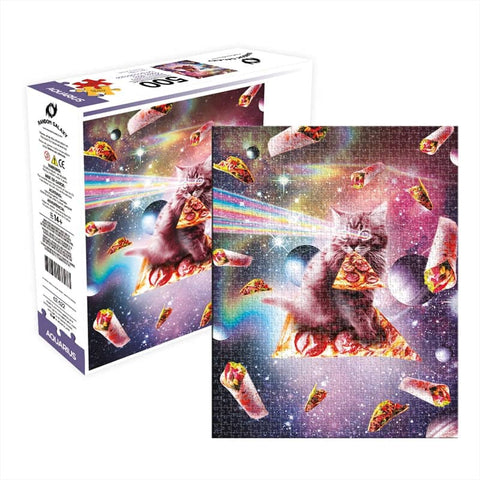 Cat Pizza 500 Piece Puzzle