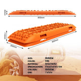 X-BULL Recovery Tracks Gen 2.0 10T Sand Mud Snow 2 Pairs Offroad 4WD 4x4 2PC 91CM Orange