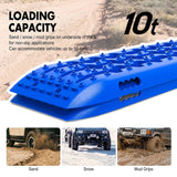 X-BULL Recovery Tracks Gen 2.0 10T Sand Mud Snow 2 Pairs Offroad 4WD 4x4 2PC 91CM Blue