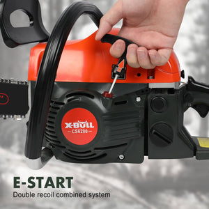 X-BULL Chainsaw Petrol Commercial 62cc 20