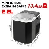 Ice Maker Machine 2.2L Portable Ice Cube Tray Bar Countertop Party Commercial