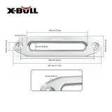 X-BULL 8000-13000LBS Aluminium Hawse Fairlead Universal Winch Dyneema Rope 4WD