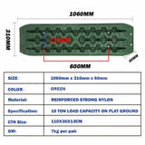 X-BULL Recovery tracks / Sand tracks / Mud tracks / Off Road 4WD 4x4 Car 2 Pairs Gen 3.0 - Olive